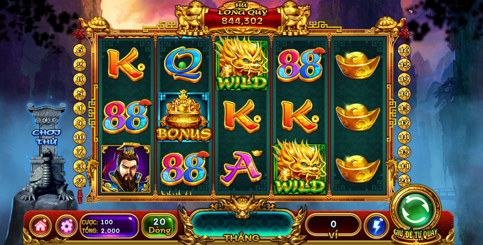 Nổ hũ Long Quy Chi Bảo là một siêu phẩm slot game được lấy cảm hứng từ văn hóa Á Đông